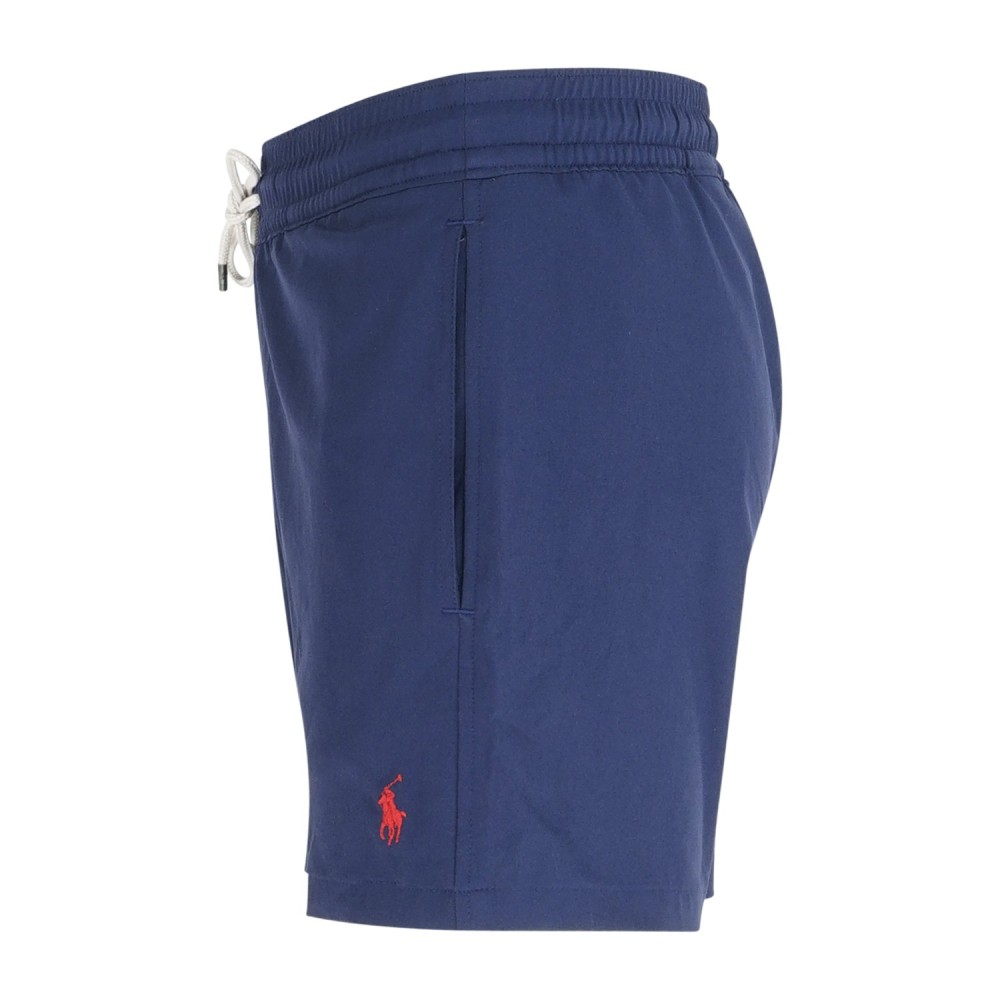 Polo Ralph Lauren - Bermuda mare blu Traveler Classic con logo ricamato per