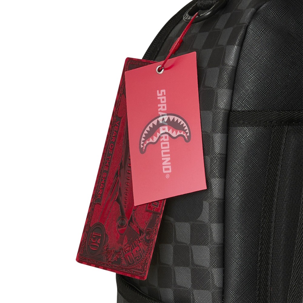 Sprayground - Zaino nero fantasia check all over per uomo | 910b8663nsz nero