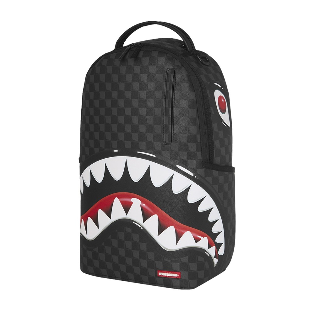 Sprayground - Zaino nero fantasia check all over per uomo | 910b8663nsz nero