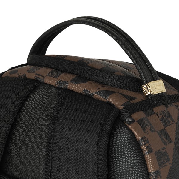 Sprayground - Zaino marrone fantasia check all over per uomo | 910b8556nsz