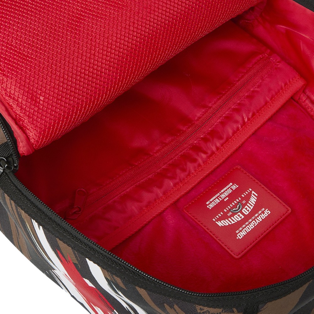 Sprayground - Zaino marrone fantasia check all over per uomo | 910b8556nsz