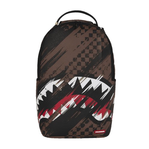 Sprayground - Zaino marrone fantasia check all over per uomo | 910b8556nsz