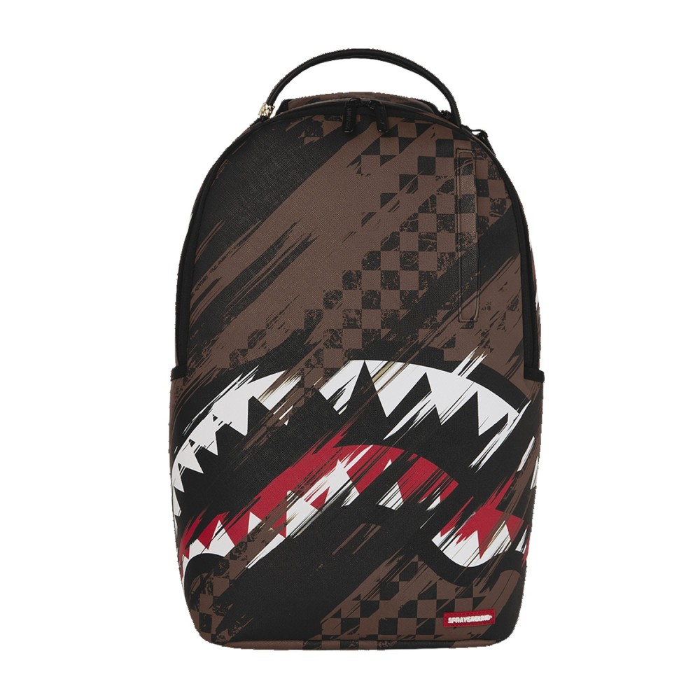 Sprayground - Zaino marrone fantasia check all over per uomo | 910b8556nsz