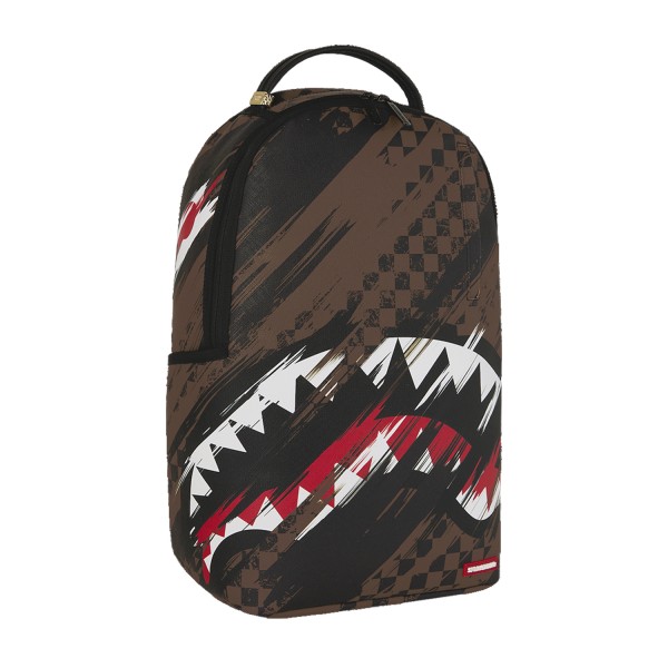 Sprayground - Zaino marrone fantasia check all over per uomo | 910b8556nsz