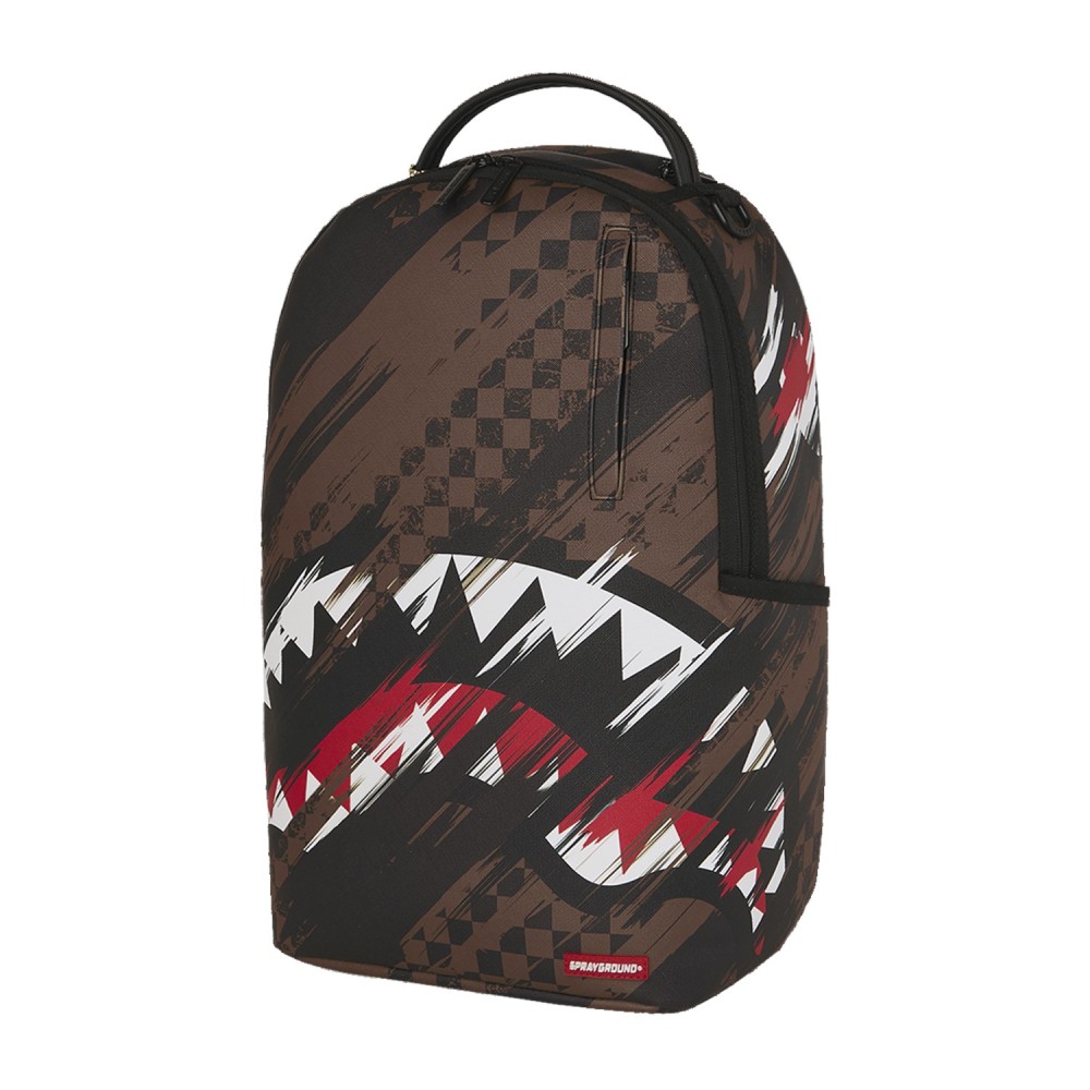 Sprayground - Zaino marrone fantasia check all over per uomo | 910b8556nsz