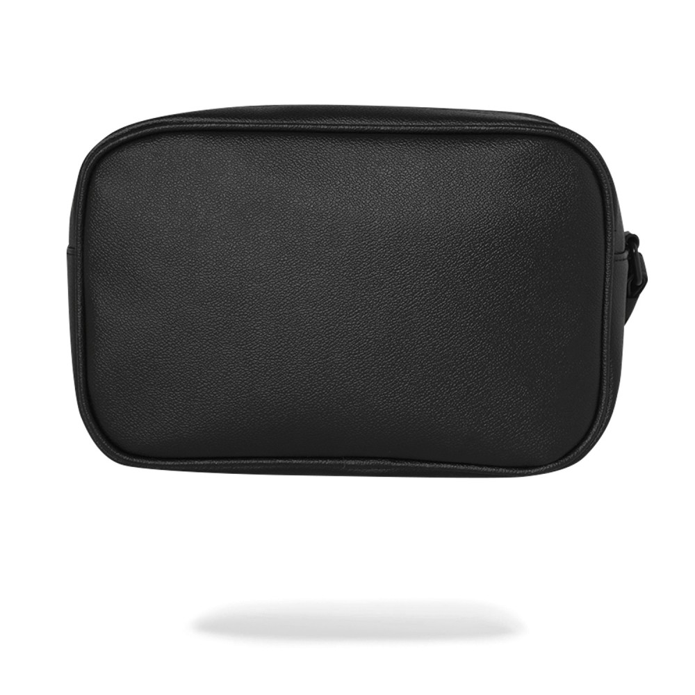 Sprayground - Borsa nera Gold Brick Luxe toiletry tinta unita per uomo |