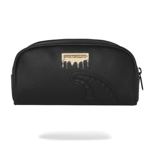 Sprayground - Astuccio nero con patch logo in metallo per uomo | 910b9047nsz