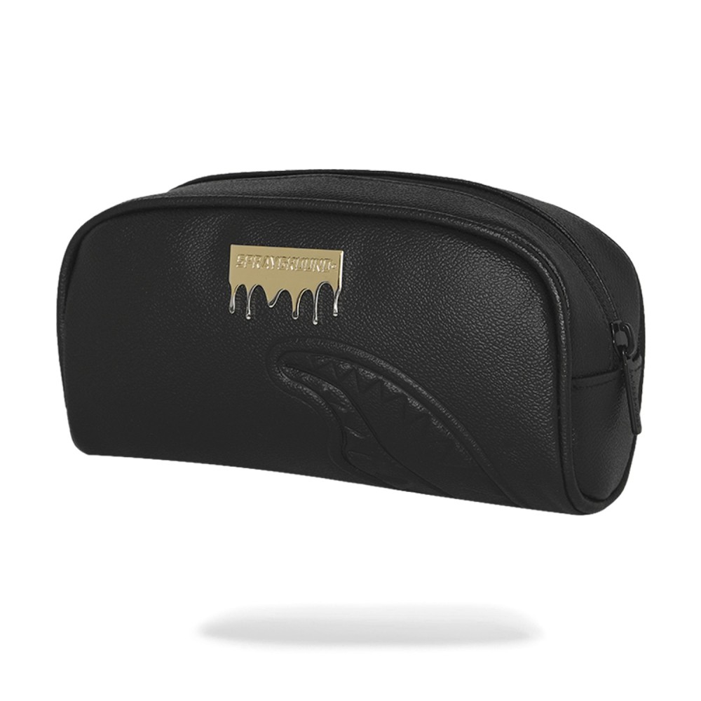 Sprayground - Astuccio nero con patch logo in metallo per uomo | 910b9047nsz