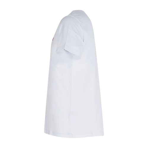 Sun68 - T-shirt bianca manica corta con ricamo logo fluo per uomo | t36140 01 2