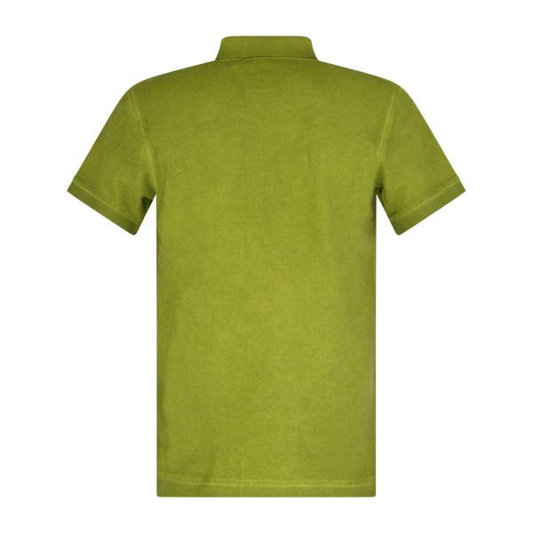 Sun68 - Polo verde manica corta con ricamo logo sul petto per uomo | a36155 37