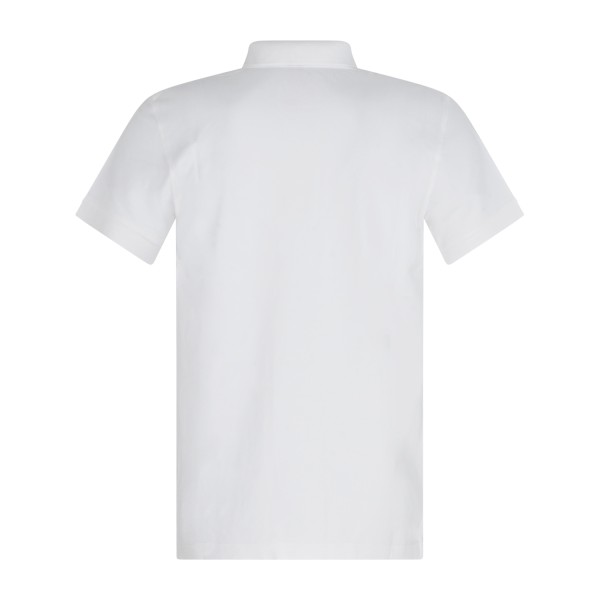 Sun68 - Polo bianca manica corta con ricamo logo sul petto per uomo | a36155