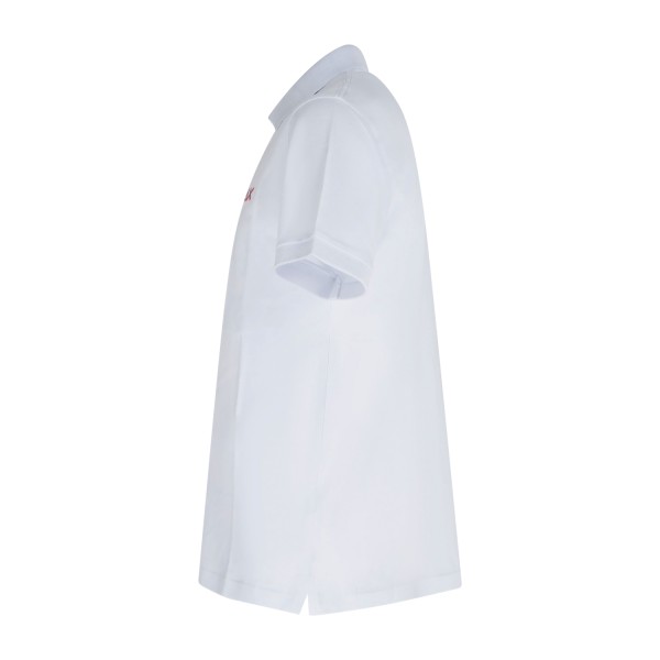 Sun68 - Polo bianca manica corta con ricamo logo per uomo | a36150 01bianco