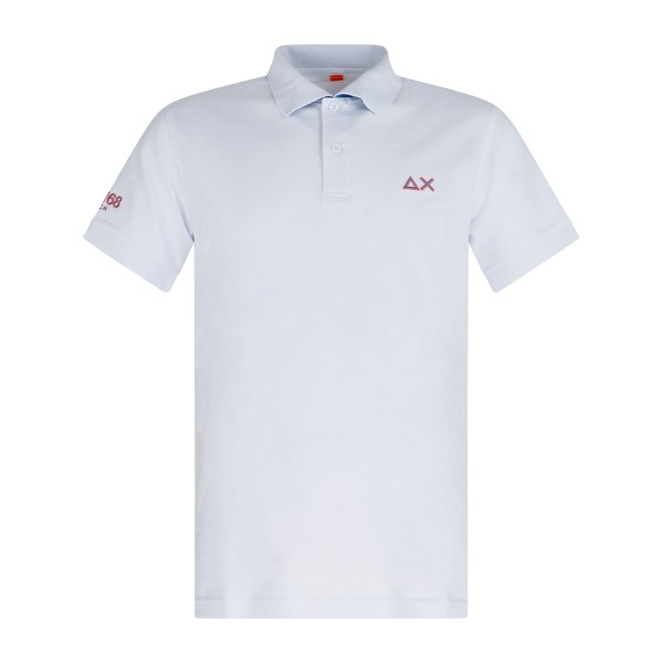 Sun68 - Polo bianca manica corta con ricamo logo per uomo | a36150 01bianco