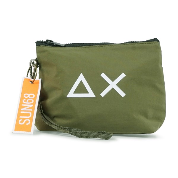 Sun68 - Pochette verde con stampa logo per uomo | w36101 74 militare
