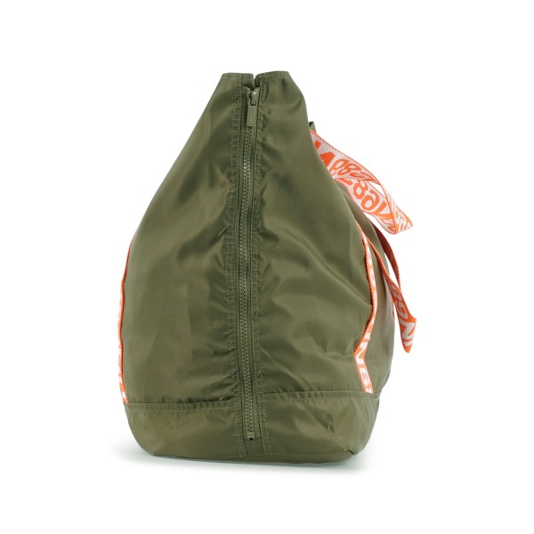 Sun68 - Borsa mare verde in nylon con stampa logo per uomo | w36106 74 militare