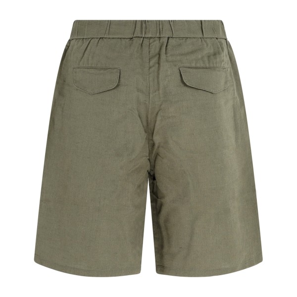 Sun68 - Bermuda verde in lino e cotone con coulisse in vita per uomo | b36123