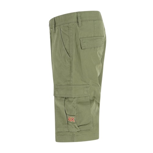 Sun68 - Bermuda verde cargo in cotone con logo ricamato per uomo | b36120 2