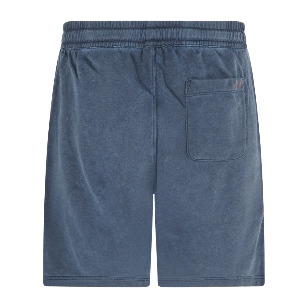 Sun68 - Bermuda blu in cotone con elastico in vita per uomo | f36162 07navy blue