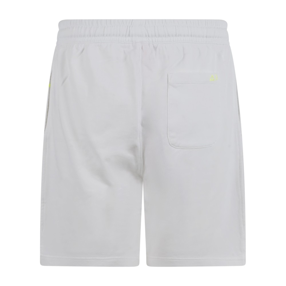 Sun68 - Bermuda bianca in cotone con elastico in vita per uomo | f36162