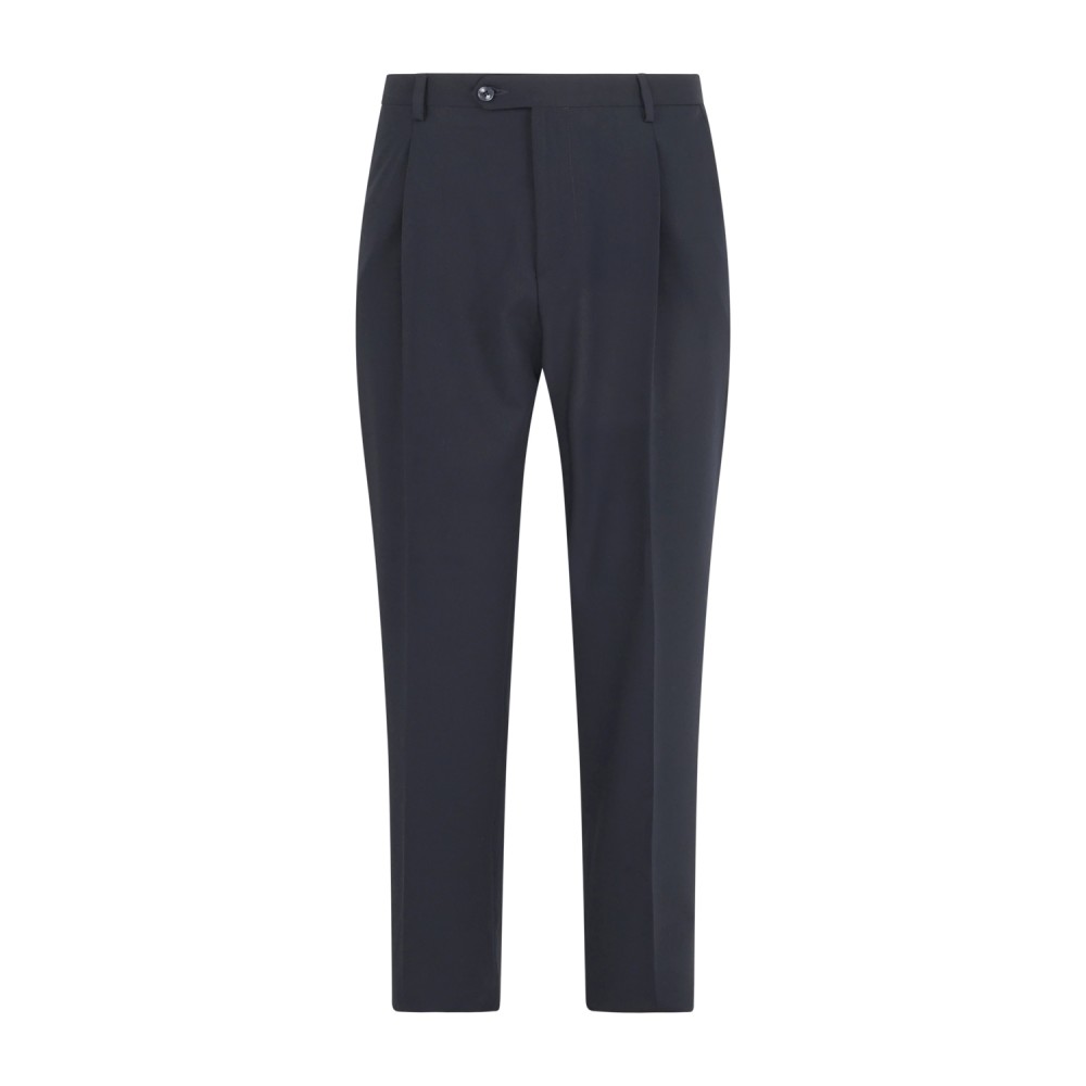 Alessandro Gilles - Abito blu doppiopetto con pantalone palazzo per uomo | a270