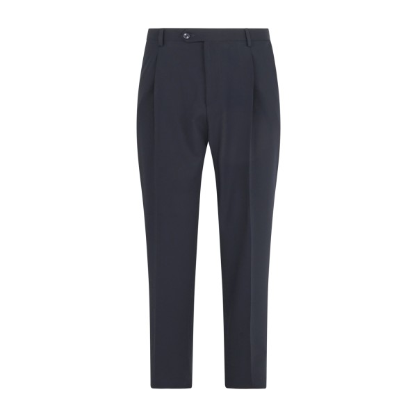 Alessandro Gilles - Abito blu doppiopetto con pantalone palazzo per uomo | a270