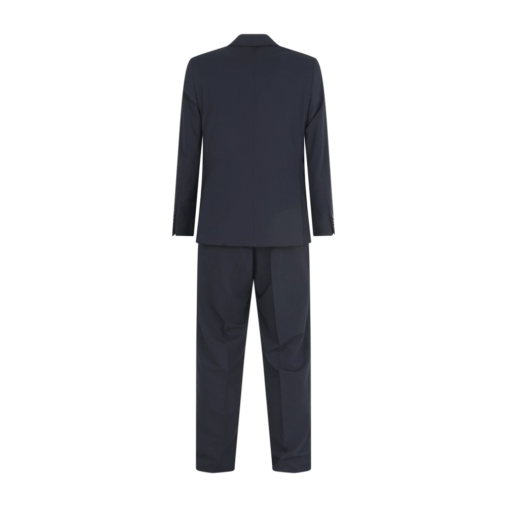 Alessandro Gilles - Abito blu doppiopetto con pantalone palazzo per uomo | a270