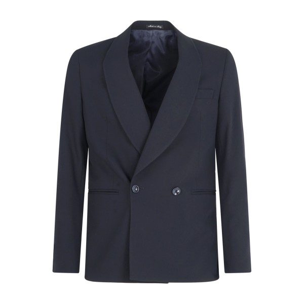 Alessandro Gilles - Abito blu doppiopetto con pantalone palazzo per uomo | a270