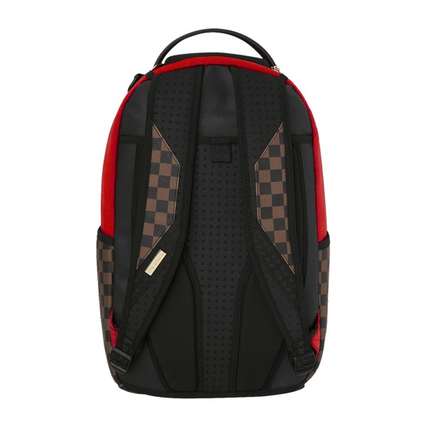 Sprayground - Zaino marrone fantasia check red redemption per uomo | b8571nsz