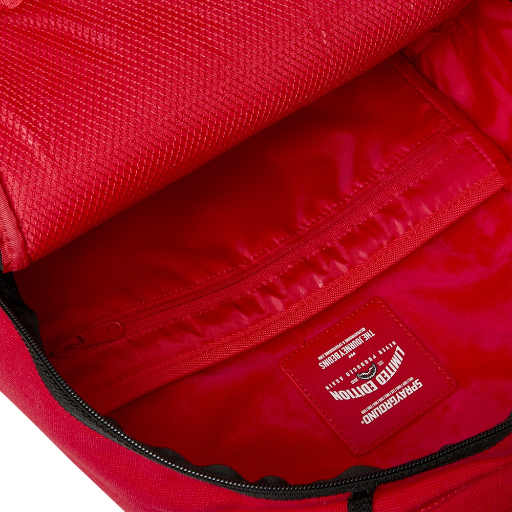 Sprayground - Zaino marrone fantasia check red redemption per uomo | b8571nsz