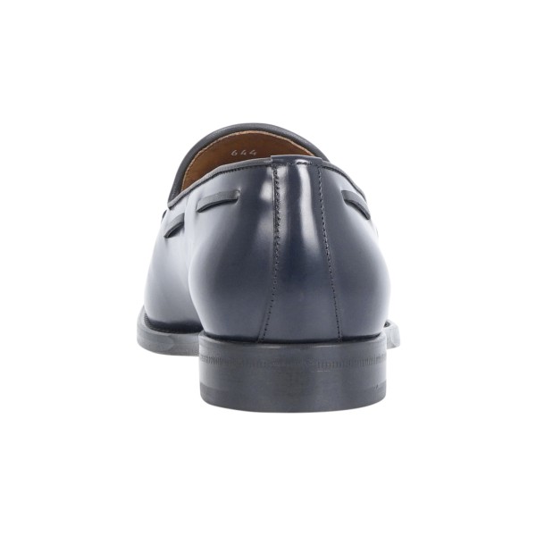 Rossi - Mocassino blu in pelle con nappine per uomo | 644 182 chelsea cuoio blu