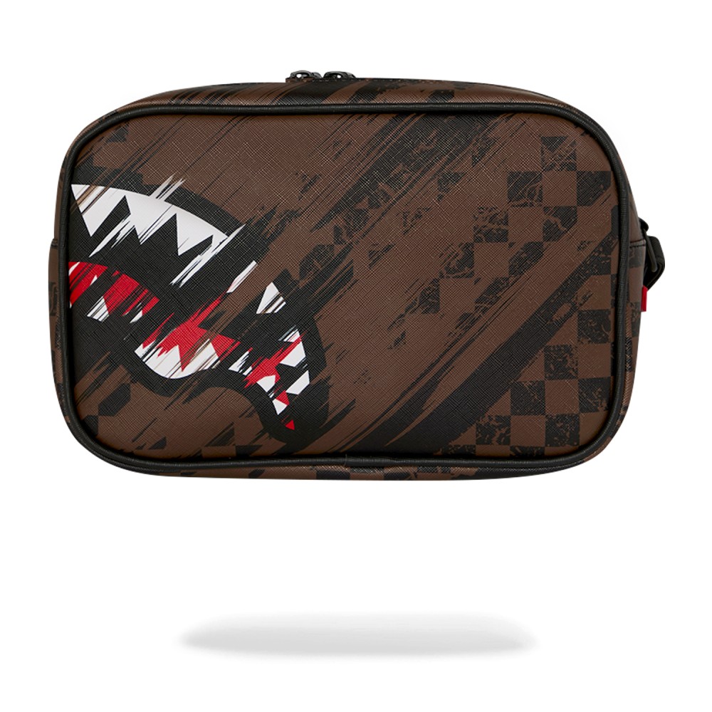 Sprayground - Borsa marrone Smeared grunge fantasia astratta per uomo |