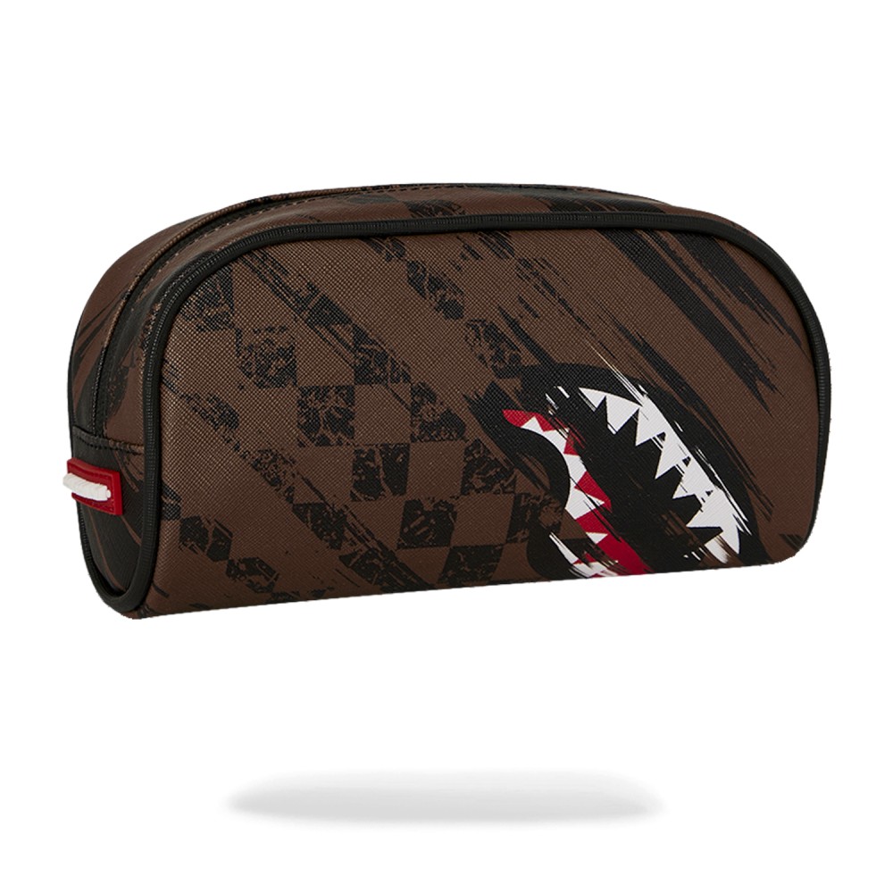 Sprayground - Astuccio marrone Smeared grunge fantasia atratta per uomo |