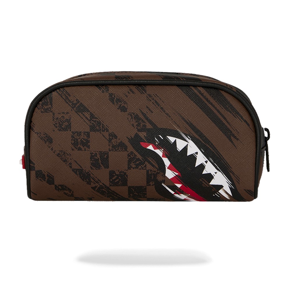 Sprayground - Astuccio marrone Smeared grunge fantasia atratta per uomo |