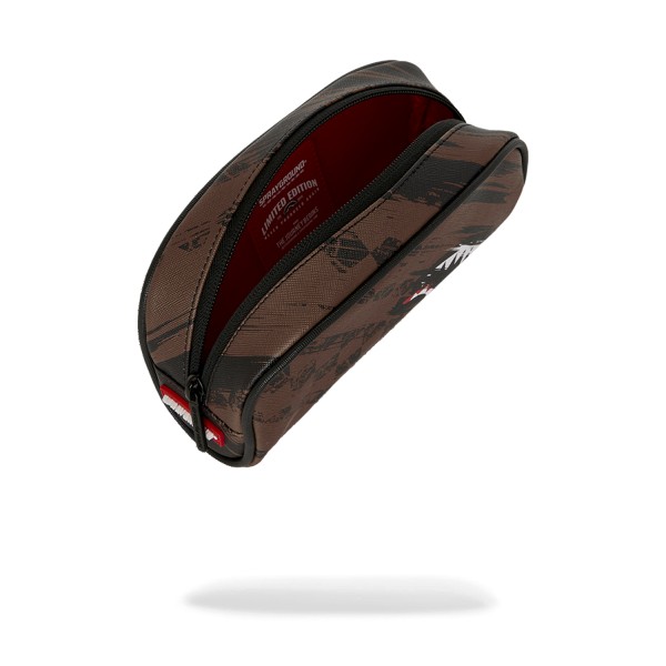 Sprayground - Astuccio marrone Smeared grunge fantasia atratta per uomo |