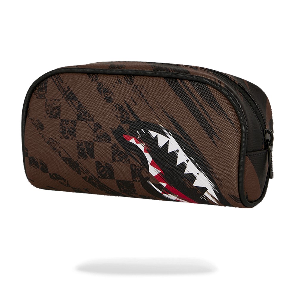 Sprayground - Astuccio marrone Smeared grunge fantasia atratta per uomo |