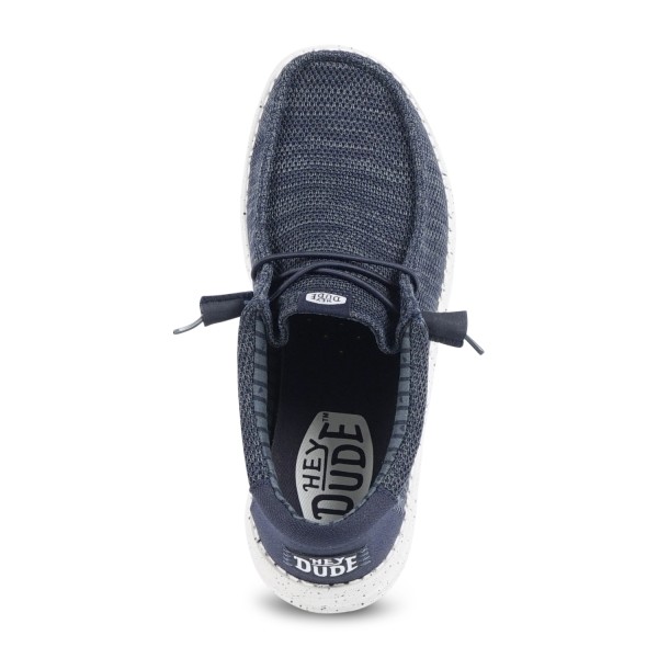 Hey Dude - Slip on blu Wally Stretch Sox elasticizzata ultra leggera per uomo |