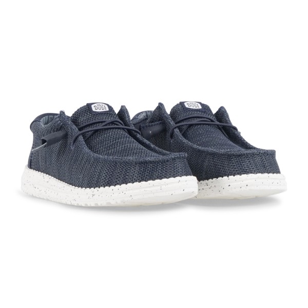 Hey Dude - Slip on blu Wally Stretch Sox elasticizzata ultra leggera per uomo |