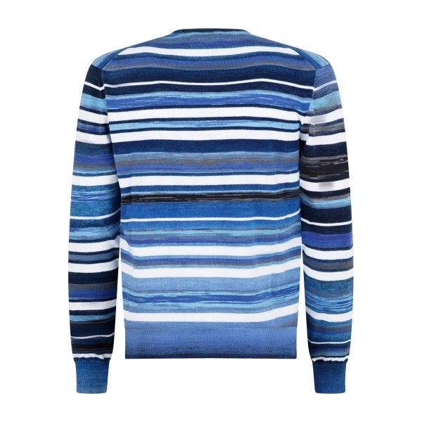 Harmont & Blaine - Maglione girocollo multicolore a righe sfumate realizzato in