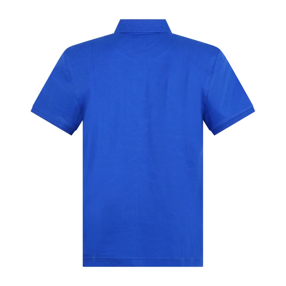 Harmont & Blaine - Polo azzurra manica corta con patch logo per uomo |