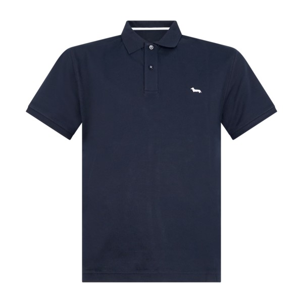 Harmont & Blaine - Polo blu manica corta con patch logo per uomo | lrq033020862