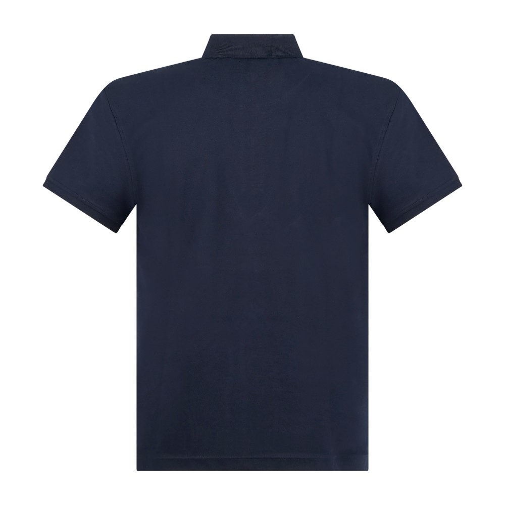 Harmont & Blaine - Polo blu manica corta con patch logo per uomo | lrq033020862