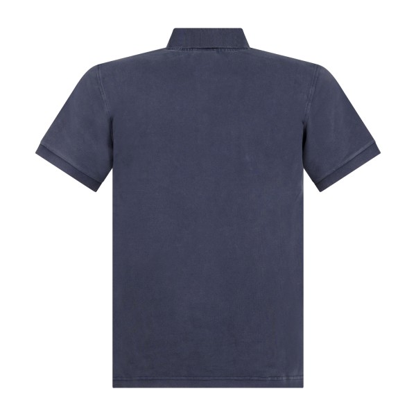 Sun68 - Polo blu manica corta con ricamo logo sul petto per uomo | a36155 07