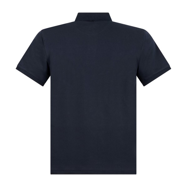 Sun68 - Polo blu manica corta con taschino stampa grafica per uomo | a36151 07