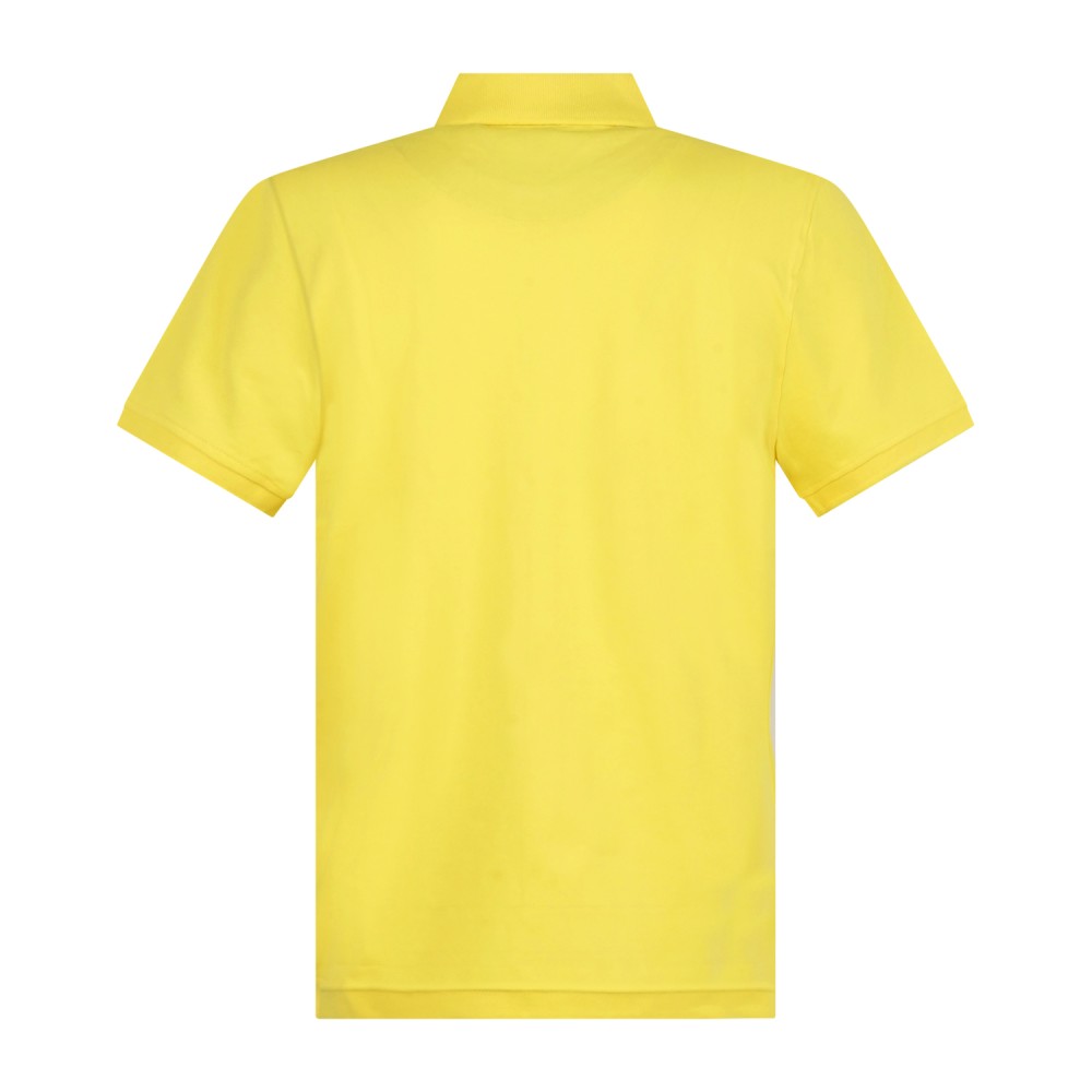 Harmont & Blaine - Polo gialla manica corta con patch logo per uomo |