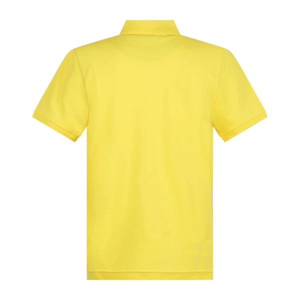 Harmont & Blaine - Polo gialla manica corta con patch logo per uomo |