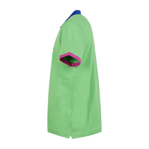 Harmont & Blaine - Polo verde con dettagli a contrasto e ricamo logo per uomo |