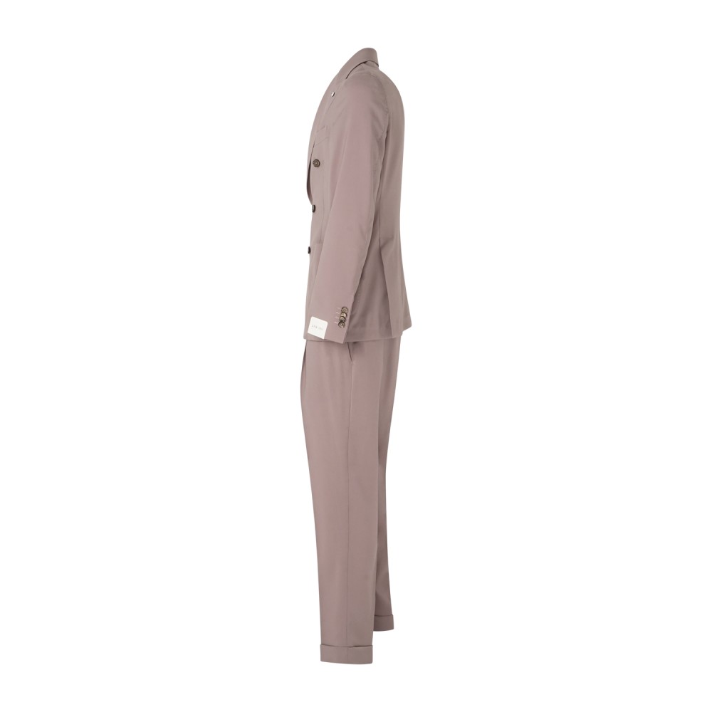 L.B.M. 1911 - Abito rosa Tom doppiopetto con pantalone doppia pince in