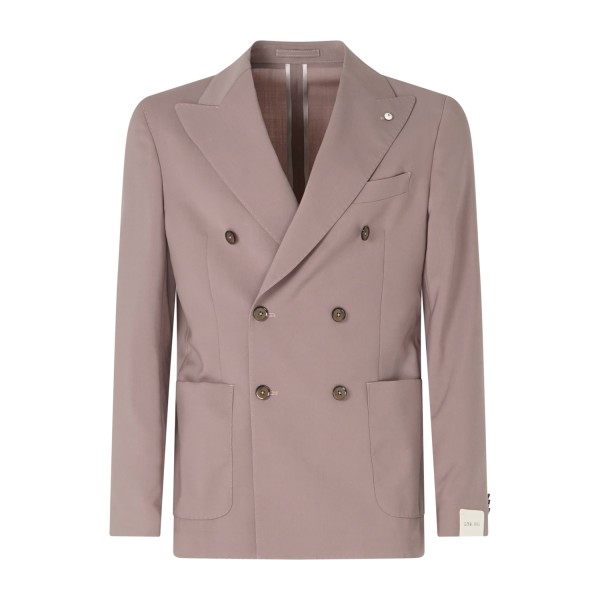 L.B.M. 1911 - Abito rosa Tom doppiopetto con pantalone doppia pince in