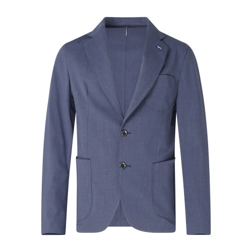 Harmont & Blaine - Giacca blu in tessuto tecnico per uomo | vrq094053582 801 blu