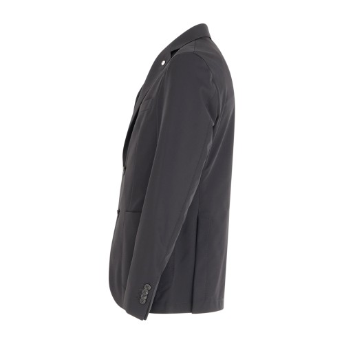 L.B.M. 1911 - Giacca nera Sam Active monopetto in jersey tecnico stretch per 2